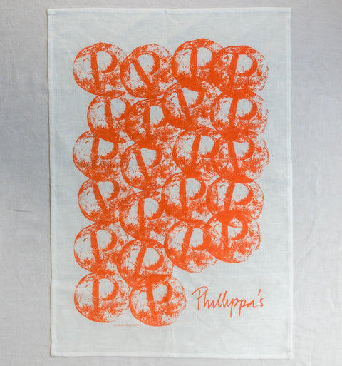 Phillippa's Orange Boule Tea Towel