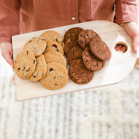 Box of Mini Chocolate Chip Hazelnut Cookies