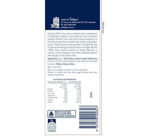 Anzac Biscuits