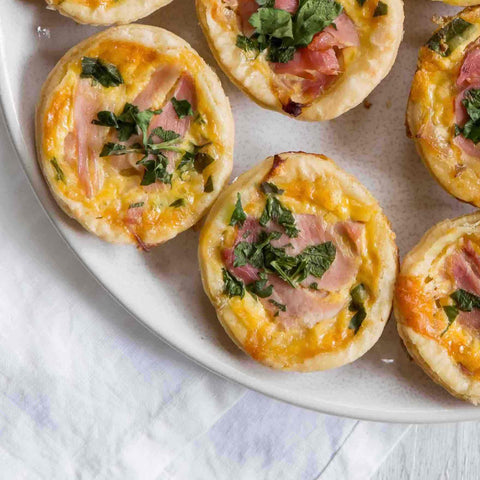 Mini Ham & Cheddar Tartlets (Armadale only) - Phillippa's Bakery