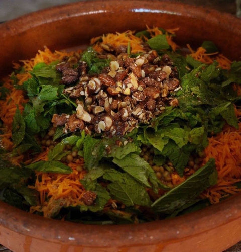 Lentil Salad with Mint and Honey nuts