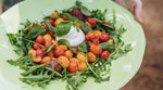 Roast Cherry Tomato Salad with Burrata