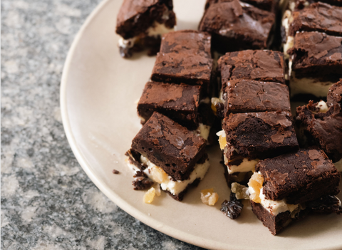 Christmas Chocolate Ice-cream Brownie Sandwich