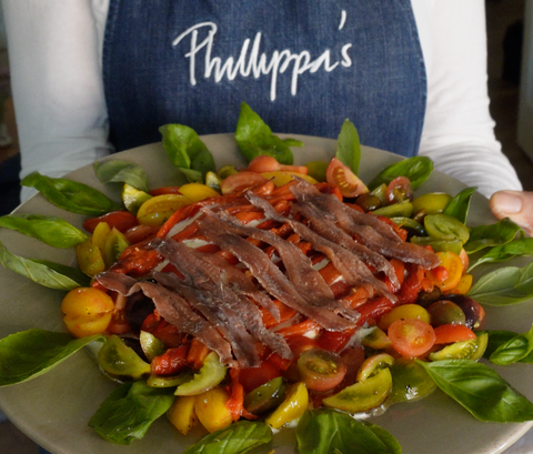 Pane Toscano with Dressed Stracciatella