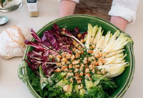 Colourful Lettuce Wedge and Herb Salad