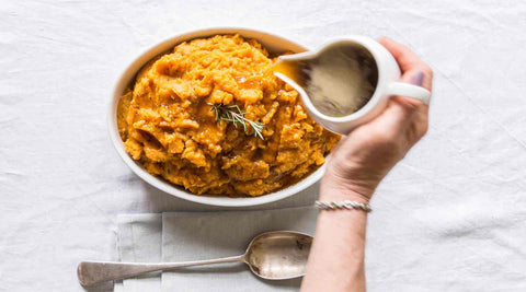 Honey Spiced Creamed Sweet Potato puree