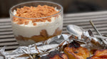 Honey Roast Pears with Ukrainian Yoghurt Cream & Crumbs