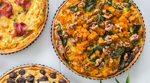 Pumpkin & Spinach Tart