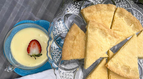 Phillippa's Traditional Shortbread Round with Lemon Posset