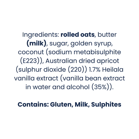 Apricot, Vanilla & Oat Slice