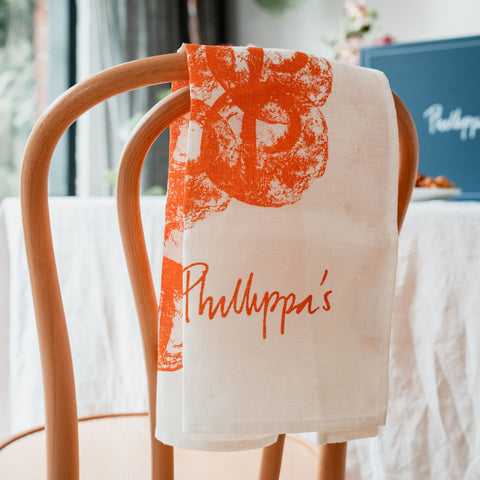 Phillippa's Orange Boule Tea Towel