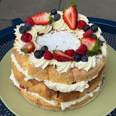 Berries & Cream Layered Cake