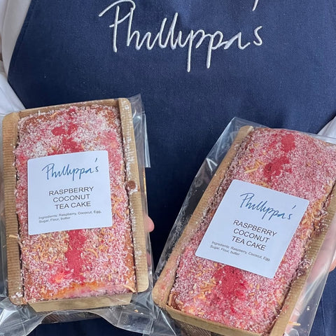 Raspberry Coconut Tea Cake