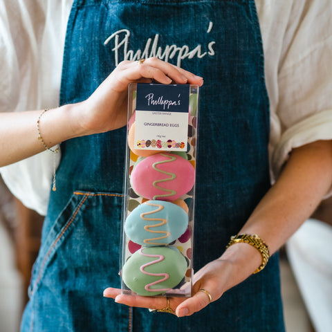 Gingerbread Eggs with coloured icing