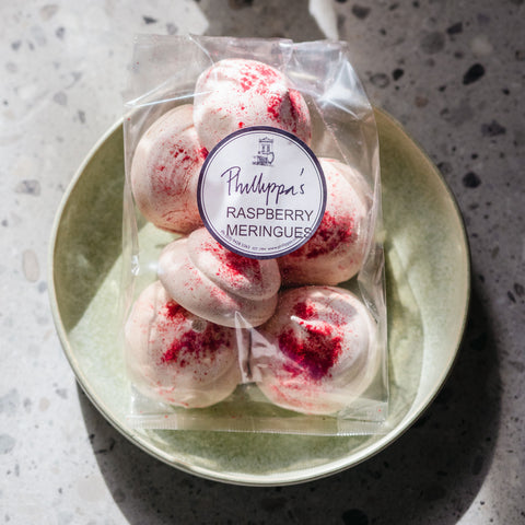 Raspberry Meringues