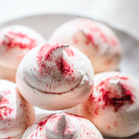 Raspberry Meringues