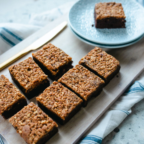 Salted Peanut Praline Brownie