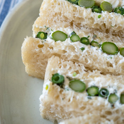 Asparagus, Cream Cheese & Lemon Zest Sandwiches (Armadale Only)