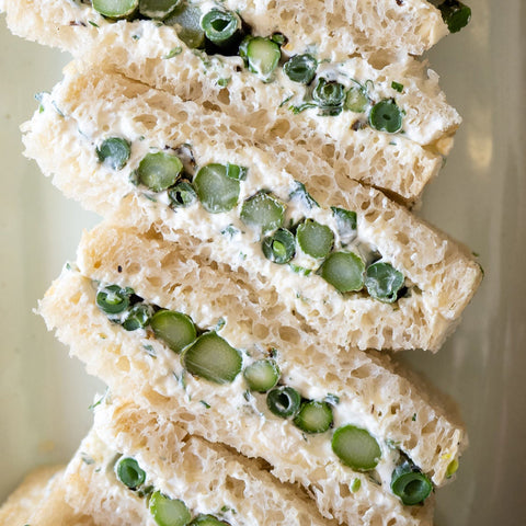 Asparagus, Cream Cheese & Lemon Zest Sandwiches (Armadale Only)