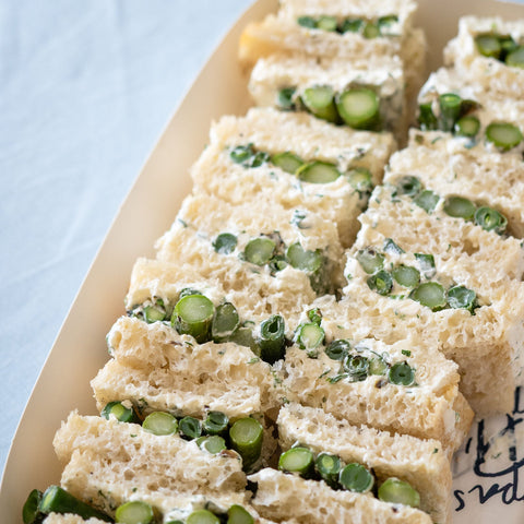 Asparagus, Cream Cheese & Lemon Zest Sandwiches (Armadale Only)