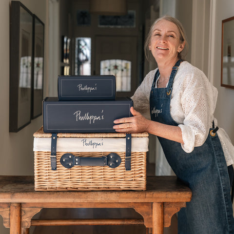 Phillippa's Bells & Whistles Wicker Basket