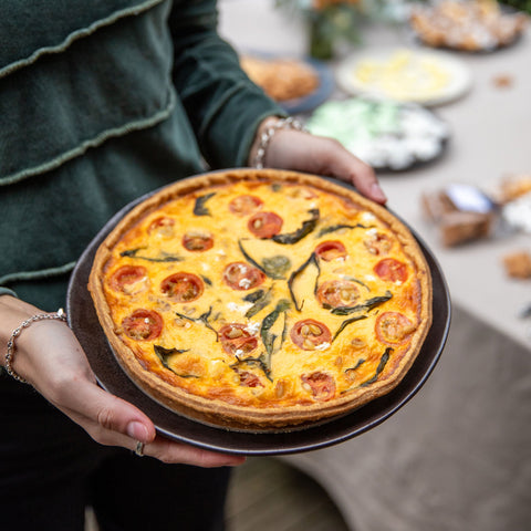 Roast Cherry Tomato, Basil, Pine nut, Goats Cheese Tart (Armadale Only)