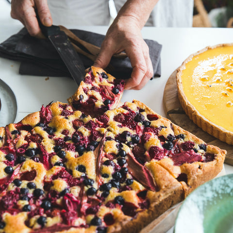 Seasonal Fruit Slab Cake - Phillippas Bakery